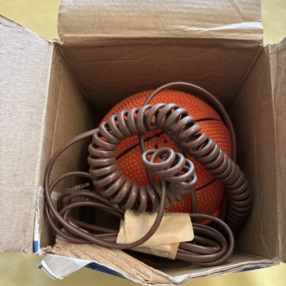Basketball Sportsfone Telephone Used Still In Original Box Working